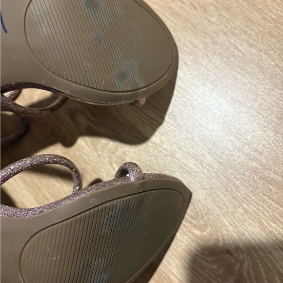 bebe Pink Strappy Heels with Stiletto Design - Picture 4 of 5